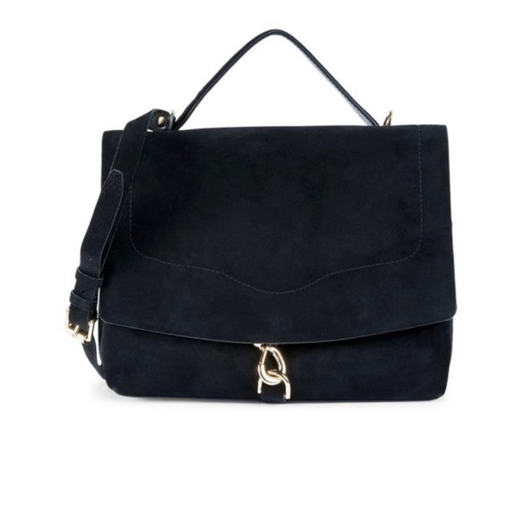 Rebecca Minkoff Black Suede/leather Stella handbag